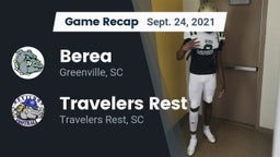 Recap: Berea  vs. Travelers Rest  2021