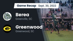 Recap: Berea  vs. Greenwood  2022