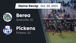 Recap: Berea  vs. Pickens  2023