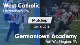 Matchup: West Catholic High vs. Germantown Academy 2016