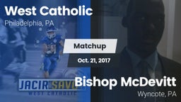 Matchup: West Catholic High vs. Bishop McDevitt  2017