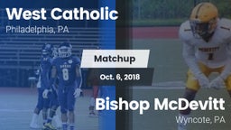 Matchup: West Catholic High vs. Bishop McDevitt  2018
