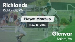 Matchup: Richlands High vs. Glenvar  2016