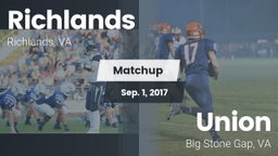 Matchup: Richlands High vs. Union  2017