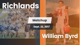 Matchup: Richlands High vs. William Byrd  2017
