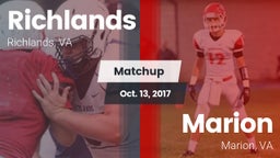Matchup: Richlands High vs. Marion  2017