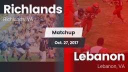 Matchup: Richlands High vs. Lebanon  2017