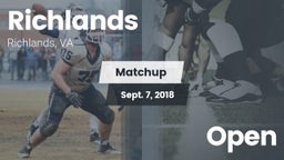 Matchup: Richlands High vs. Open 2018