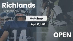 Matchup: Richlands High vs. OPEN 2019