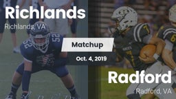 Matchup: Richlands High vs. Radford  2019