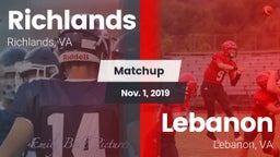 Matchup: Richlands High vs. Lebanon  2019