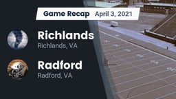 Recap: Richlands  vs. Radford  2021
