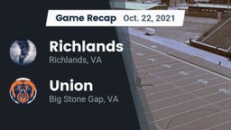 Recap: Richlands  vs. Union  2021
