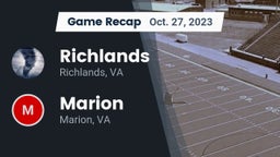 Recap: Richlands  vs. Marion  2023