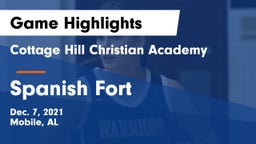 Cottage Hill Christian Academy vs Spanish Fort  Game Highlights - Dec. 7, 2021