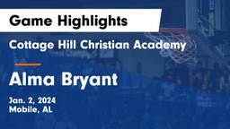 Cottage Hill Christian Academy vs Alma Bryant  Game Highlights - Jan. 2, 2024