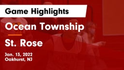 Ocean Township  vs St. Rose  Game Highlights - Jan. 13, 2022