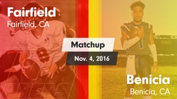 Matchup: Fairfield High vs. Benicia  2016