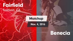 Matchup: Fairfield High vs. Benecia 2016