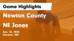 Newton County  vs  NE Jones Game Highlights - Jan. 26, 2023