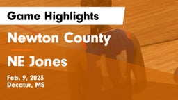 Newton County  vs NE Jones Game Highlights - Feb. 9, 2023