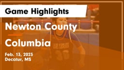 Newton County  vs Columbia  Game Highlights - Feb. 13, 2023