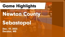 Newton County  vs Sebastopol  Game Highlights - Dec. 19, 2023