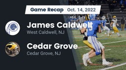 Recap: James Caldwell  vs. Cedar Grove  2022