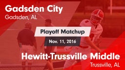 Matchup: Gadsden City High vs. Hewitt-Trussville Middle  2016