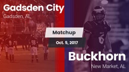 Matchup: Gadsden City vs. Buckhorn  2017