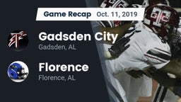Recap: Gadsden City  vs. Florence  2019