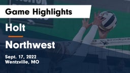 Holt  vs Northwest  Game Highlights - Sept. 17, 2022