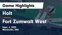 Holt  vs Fort Zumwalt West Game Highlights - Sept. 6, 2022