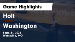 Holt  vs Washington  Game Highlights - Sept. 21, 2022