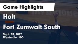 Holt  vs Fort Zumwalt South Game Highlights - Sept. 20, 2022