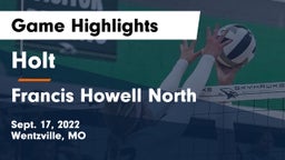 Holt  vs Francis Howell North  Game Highlights - Sept. 17, 2022