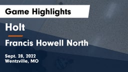Holt  vs Francis Howell North  Game Highlights - Sept. 28, 2022