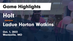 Holt  vs Ladue Horton Watkins  Game Highlights - Oct. 1, 2022