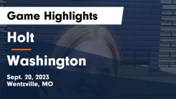 Holt  vs Washington  Game Highlights - Sept. 20, 2023