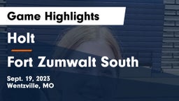 Holt  vs Fort Zumwalt South  Game Highlights - Sept. 19, 2023