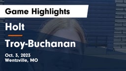 Holt  vs Troy-Buchanan  Game Highlights - Oct. 3, 2023