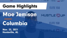Mae Jemison  vs Columbia   Game Highlights - Nov. 23, 2021
