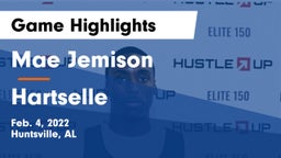 Mae Jemison  vs Hartselle  Game Highlights - Feb. 4, 2022