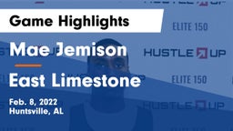 Mae Jemison  vs East Limestone  Game Highlights - Feb. 8, 2022
