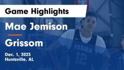 Mae Jemison  vs Grissom  Game Highlights - Dec. 1, 2023