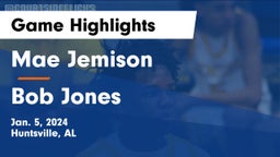 Mae Jemison  vs Bob Jones  Game Highlights - Jan. 5, 2024
