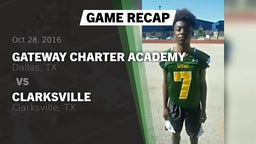 Recap: Gateway Charter Academy  vs. Clarksville  2016