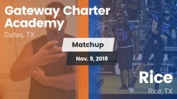 Matchup: Gateway Charter vs. Rice  2018