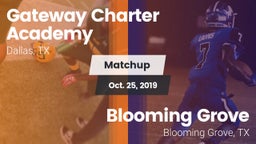 Matchup: Gateway Charter vs. Blooming Grove  2019