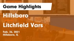 Hillsboro  vs Litchfield Vars Game Highlights - Feb. 26, 2021